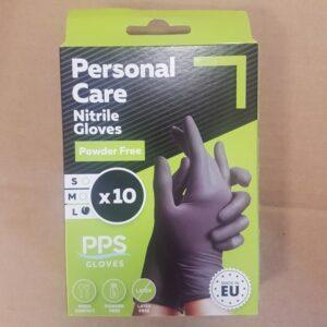 Nitriilkindad mustad PPS 10tk / S-L